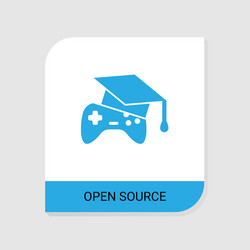 Editable filled open source icon from ecommerce vector