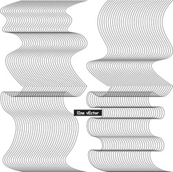 modern design lines pattern repeat undulated vector