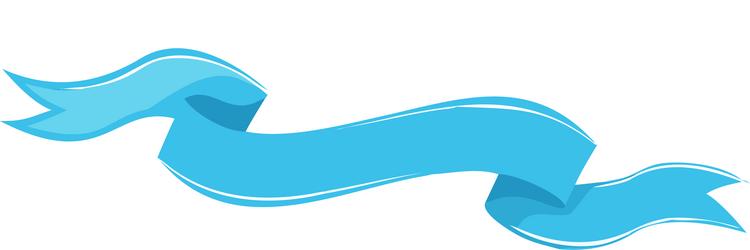 Curved blue and green ribbon banner design Vector Image