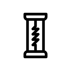 fusilli icon thin linear style design isolated vector image