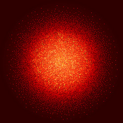 Glowing Red Explosion Background vector image