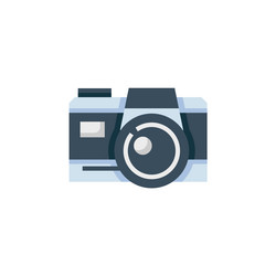 Digital camera icon computer component flat vector