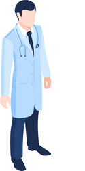 Doctor isometric icon vector