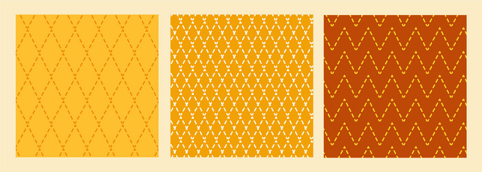 geometric seamless pattern with triangle line dot vector image