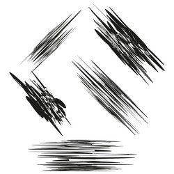 geometric stroke patterns abstract sharp lines vector image