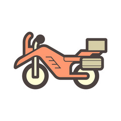 Motorcycle off road Royalty Free Vector Image - VectorStock