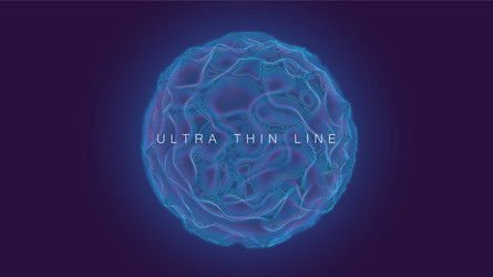 Ultra thin line fluid geometry dynamic vector