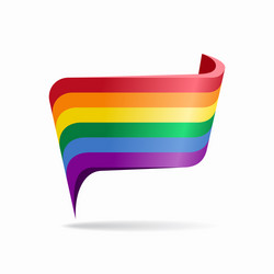 Rainbow Pride Pointer Map Layout vector image