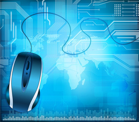 Tech Background - Circuitry vector image