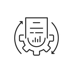 Tech Flow Document Icon vector image