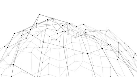 technology abstract background plexus vector image