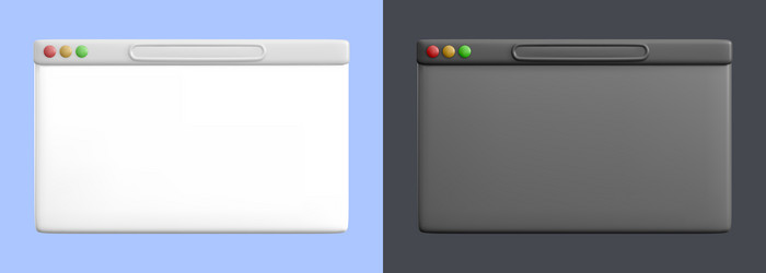 web browser window template blank screen vector image