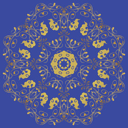 abstract design of a circular pattern round vector image