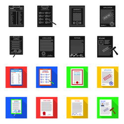 design of form and document symbol vector image