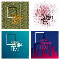 modern abstract circle geometric design pattern vector image