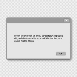 window operating system warning vector image