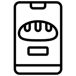 bakery app icon and baking related vector image