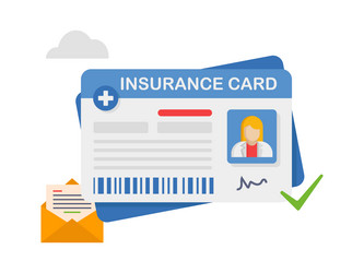 medical insurance card healthcare vector