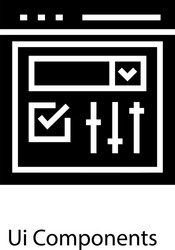 User interface component vector