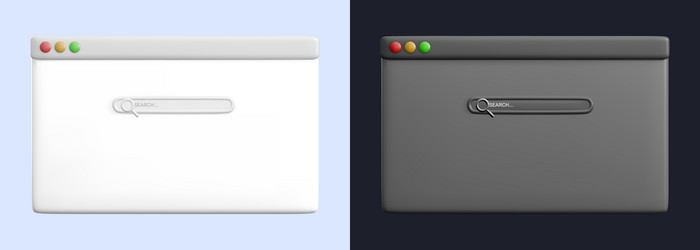 Web browser window template blank screen vector