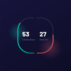 control knob used for regulating ui and ux kit vector image