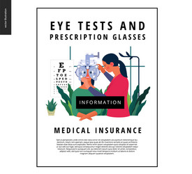 medical tests template - eye vector