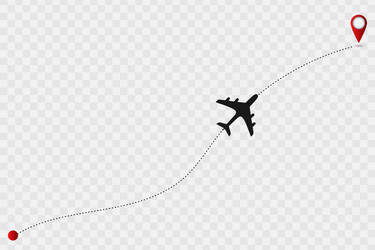 Red plane over white background Royalty Free Vector Image
