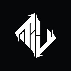 Jt logo monogram with diamond shape design Vector Image