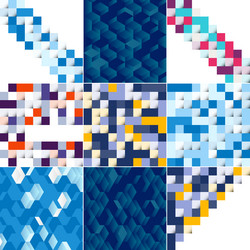 Abstract colorful square background vector