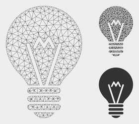 Hint bulb mesh carcass model and triangle vector
