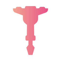 jackhammer gradient universal icon ui ux element vector image