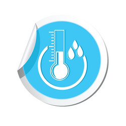 Weather forecast thermometer icon vector