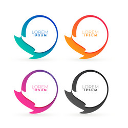 abstract colorful frames with text space vector image