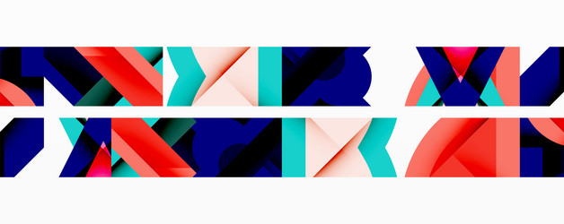 abstract geometric pattern repeating shapes vector image