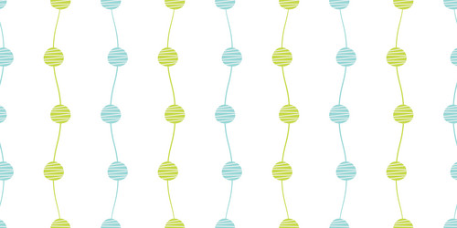 abstract seamless pattern waves with circles vector image