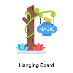 Hanging board vector