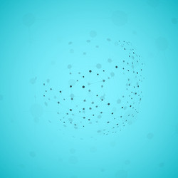 molecular structure network connection vector image