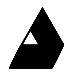 triangle triangular geometric abstract irregular vector image