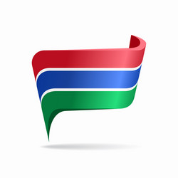 Gambian Flag Pointer Layout vector image