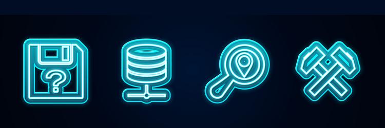 set line unknown document server data web vector image