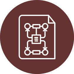 algorithm icon design vector image