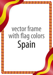 frame and border of ribbon with the colors vector image