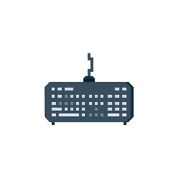 keyboard icon computer component flat style vector image