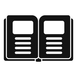 opened book with text representing syllabus vector image