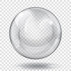 Transparent gray sphere vector