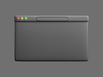 Web browser window template blank screen vector