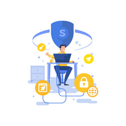 Computer Security App Approval vector image