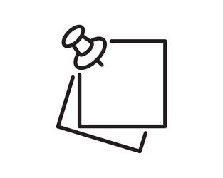 note icon sign paper message or document page vector image