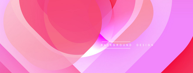 circular abstract design with overlapping vector image