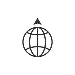 globe cursor design template vector image